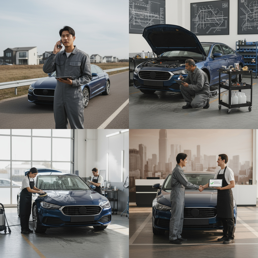 Ablauf vom Kontakt bis zur Fahrzeugübergabe